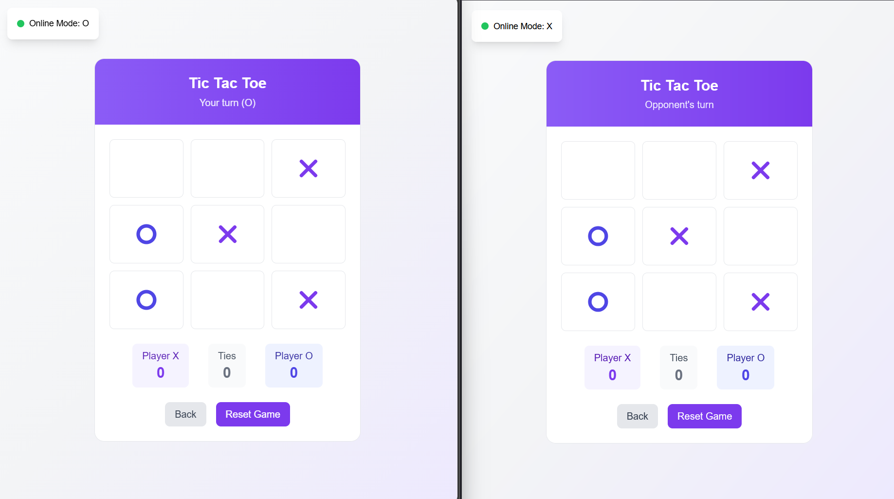 WebSocket Game Screen